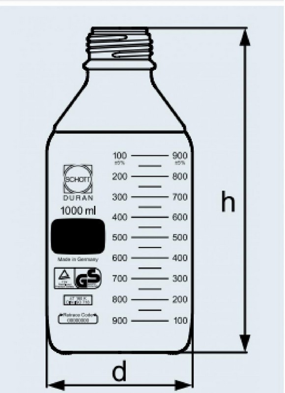 Frasco reagente Premiun com tampa em tpch260 transparente disp. Antigota