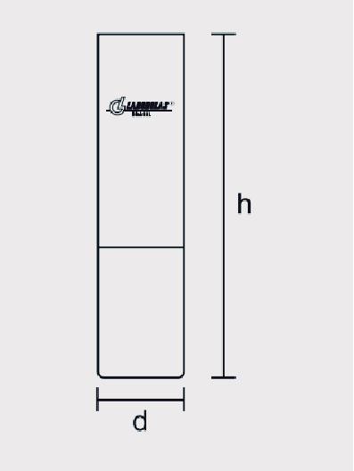 Tubo Cilíndrico para Ponto de Fluidez com Marca Indicadora de 54mm ASTM D 97