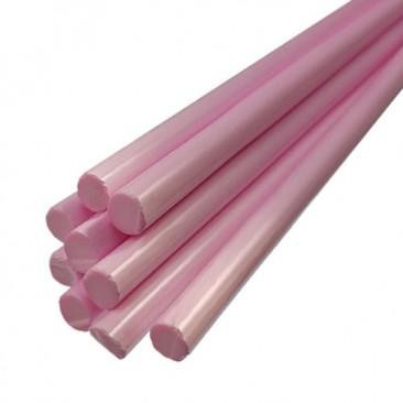 Bastões de vidro Boro - Rosa opaco