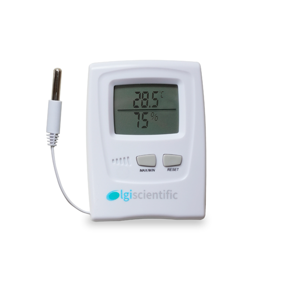 Termo-higrômetro com sonda externa - LGI-TH-DI-SE